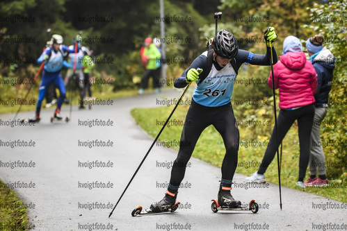 05.10.2019, xkvx, Biathlon, Nordcup 2019, Skiroller Sprint - maennlich, v.l. SEEBER Moritz
