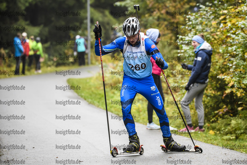 05.10.2019, xkvx, Biathlon, Nordcup 2019, Skiroller Sprint - maennlich, v.l. REIMER Ron