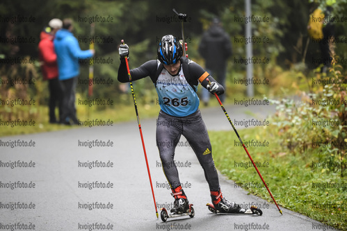 05.10.2019, xkvx, Biathlon, Nordcup 2019, Skiroller Sprint - maennlich, v.l. BORKOWSKI Max