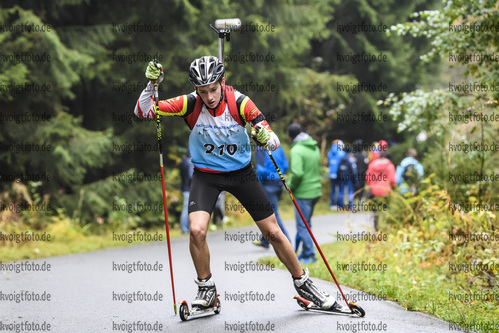 05.10.2019, xkvx, Biathlon, Nordcup 2019, Skiroller Sprint - maennlich, v.l. DIETRICH Fabian