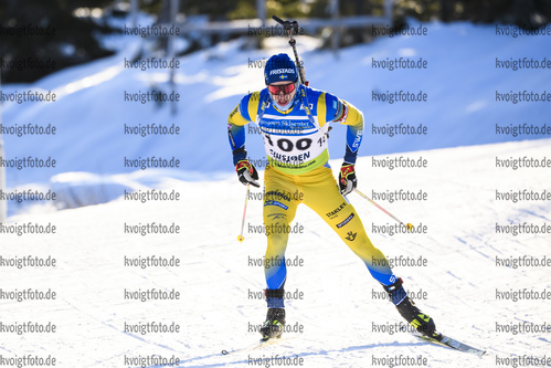 30.11.2019, xkvx, Biathlon IBU Sjusjoen, Sprint Herren, v.l. Malte Stefansson (Sweden) in aktion / in action competes