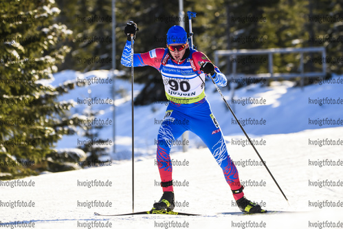 30.11.2019, xkvx, Biathlon IBU Sjusjoen, Sprint Herren, v.l. Said Karimulla Khalili (Russia) in aktion / in action competes