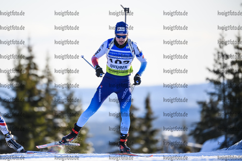 30.11.2019, xkvx, Biathlon IBU Sjusjoen, Sprint Herren, v.l. Sebastian Stalder (Switzerland) in aktion / in action competes
