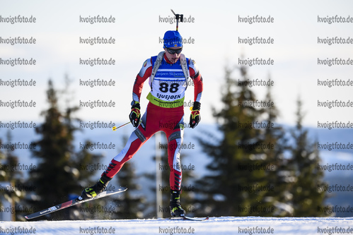 30.11.2019, xkvx, Biathlon IBU Sjusjoen, Sprint Herren, v.l. Pjotr Karel A Dielen (Belgium) in aktion / in action competes