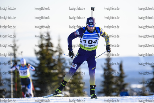 30.11.2019, xkvx, Biathlon IBU Sjusjoen, Sprint Herren, v.l. Rusland Bryhadyr (Ukraine) in aktion / in action competes