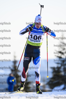 30.11.2019, xkvx, Biathlon IBU Sjusjoen, Sprint Herren, v.l. Vitezslav Hornig (Czech Republic) in aktion / in action competes