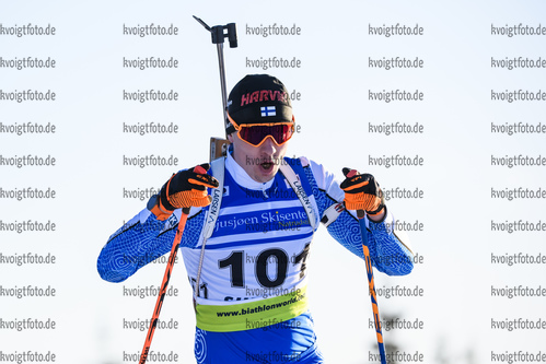 30.11.2019, xkvx, Biathlon IBU Sjusjoen, Sprint Herren, v.l. Otto Ruusunen (Finland) in aktion / in action competes