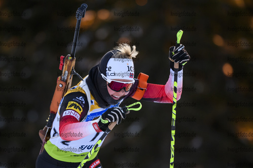 30.11.2019, xkvx, Biathlon IBU Sjusjoen, Sprint Frauen, v.l. Hilde Fenne (Norway) in aktion / in action competes