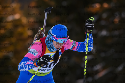 30.11.2019, xkvx, Biathlon IBU Sjusjoen, Sprint Frauen, v.l. Anastasiia Goreeva (Russia) in aktion / in action competes