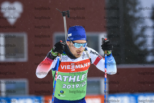 03.12.2019, xkvx, Biathlon IBU Weltcup Oestersund, Training Herren, v.l. Joscha Burkhalter (Switzerland) in aktion / in action competes