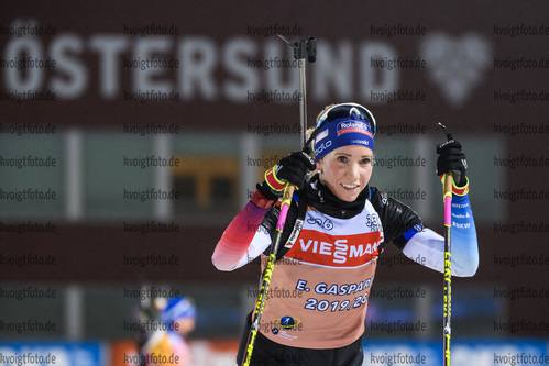 03.12.2019, xkvx, Biathlon IBU Weltcup Oestersund, Training Damen, v.l. Elisa Gasparin (Switzerland) in aktion / in action competes
