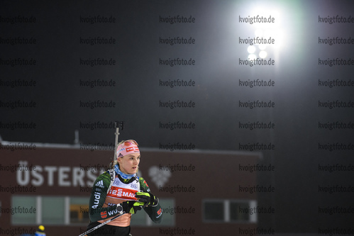 03.12.2019, xkvx, Biathlon IBU Weltcup Oestersund, Training Damen, v.l. Denise Herrmann (Germany) in aktion / in action competes