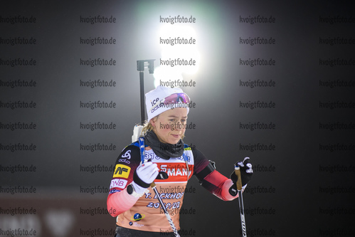 03.12.2019, xkvx, Biathlon IBU Weltcup Oestersund, Training Damen, v.l. Tiril Eckhoff (Norway) in aktion / in action competes