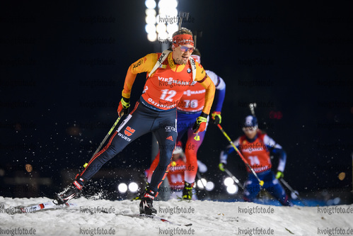 04.12.2019, xkvx, Biathlon IBU Weltcup Oestersund, Einzel Herren, v.l. Benedikt Doll (Germany) in aktion / in action competes