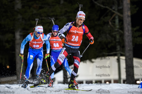 04.12.2019, xkvx, Biathlon IBU Weltcup Oestersund, Einzel Herren, v.l. Felix Leitner (Austria) in aktion / in action competes