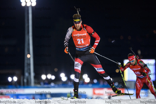 04.12.2019, xkvx, Biathlon IBU Weltcup Oestersund, Einzel Herren, v.l. Julian Eberhard (Austria) in aktion / in action competes