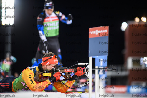 06.12.2019, xkvx, Biathlon IBU Weltcup Oestersund, Training Herren, v.l. Philipp Horn (Germany) in aktion am Schiessstand / at the shooting range