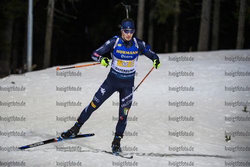 07.12.2019, xkvx, Biathlon IBU Weltcup Oestersund, Staffel Herren, v.l. Daniele Cappellari (Italy) in aktion / in action competes