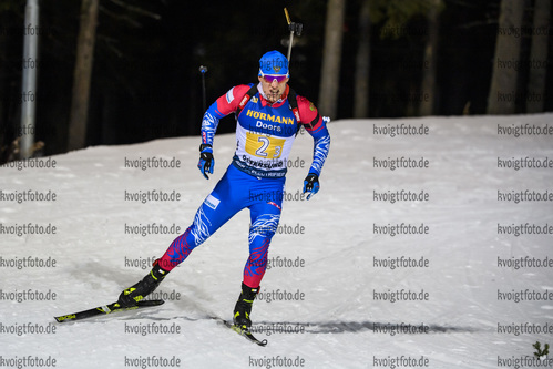 07.12.2019, xkvx, Biathlon IBU Weltcup Oestersund, Staffel Herren, v.l. Eduard Latypov (Russia) in aktion / in action competes