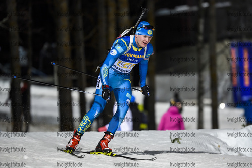 07.12.2019, xkvx, Biathlon IBU Weltcup Oestersund, Staffel Herren, v.l. Maxim Braun (Kazakhstan) in aktion / in action competes
