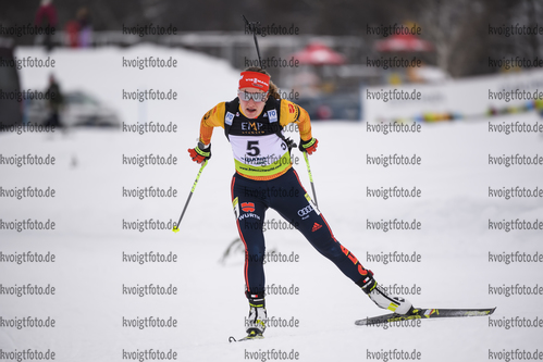 12.12.2019, xkvx, Biathlon IBU Cup Ridnaun, Supersprint Quali Damen, v.l. Janina Hettich (Germany) in aktion / in action competes