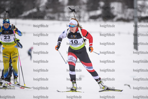 12.12.2019, xkvx, Biathlon IBU Cup Ridnaun, Supersprint Quali Damen, v.l. Simone Kupfner (Austria) in aktion / in action competes