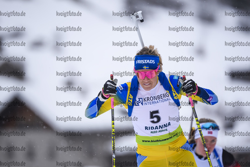 12.12.2019, xkvx, Biathlon IBU Cup Ridnaun, Supersprint Finale Damen, v.l. Ingela Andersson (Sweden) in aktion / in action competes