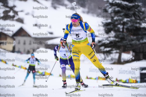 12.12.2019, xkvx, Biathlon IBU Cup Ridnaun, Supersprint Finale Damen, v.l. Ingela Andersson (Sweden) in aktion / in action competes