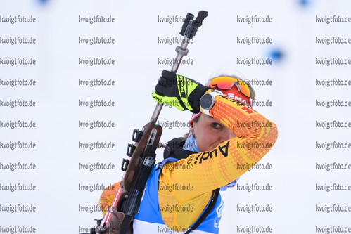 13.12.2019, xkvx, Biathlon IBU Weltcup Hochfilzen, Sprint Damen, v.l. Denise Herrmann (Germany) in aktion am Schiessstand / at the shooting range