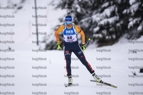 13.12.2019, xkvx, Biathlon IBU Weltcup Hochfilzen, Sprint Damen, v.l. Franziska Preuss (Germany) in aktion / in action competes