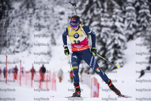 13.12.2019, xkvx, Biathlon IBU Weltcup Hochfilzen, Sprint Damen, v.l. Dorothea Wierer (Italy) in aktion / in action competes