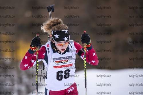 14.12.2019, xkvx, Biathlon DSV Deutschlandpokal Martell, Sprint - weiblich, v.l. Nina Holzner (Germany)  