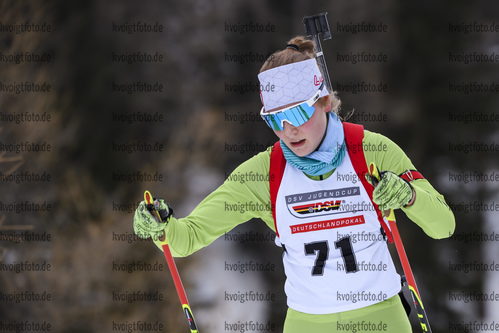 14.12.2019, xkvx, Biathlon DSV Deutschlandpokal Martell, Sprint - weiblich, v.l. Helene Baumgarten (Germany)  