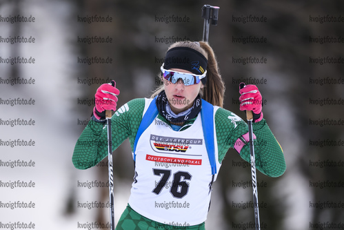 14.12.2019, xkvx, Biathlon DSV Deutschlandpokal Martell, Sprint - weiblich, v.l. Christina Benedetti (Germany)  