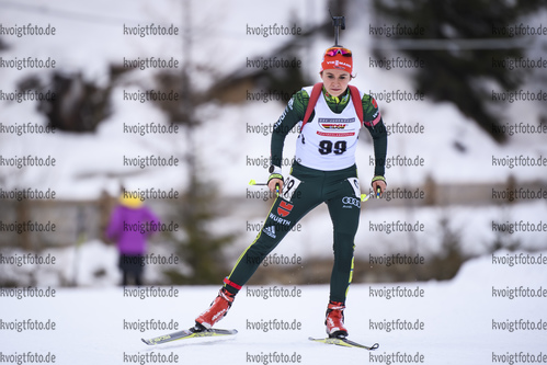 14.12.2019, xkvx, Biathlon DSV Deutschlandpokal Martell, Sprint - weiblich, v.l. Marina Sauter (Germany)  