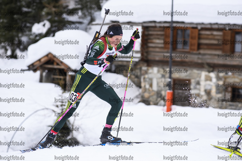 14.12.2019, xkvx, Biathlon DSV Deutschlandpokal Martell, Sprint - weiblich, v.l. Elisabeth Schmidt (Germany)  
