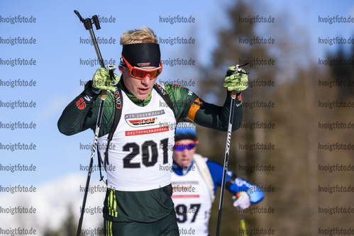14.12.2019, xkvx, Biathlon DSV Deutschlandpokal Martell, Sprint - maennlich, v.l. Erik Weick (Germany)  