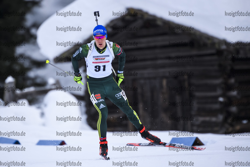 15.12.2019, xkvx, Biathlon DSV Deutschlandpokal Martell, Sprint - maennlich, v.l. David Zobel (Germany)  