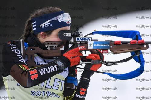 17.12.2019, xkvx, Biathlon IBU Cup Obertilliach, Training Damen, v.l. Vanessa Voigt (Germany)  