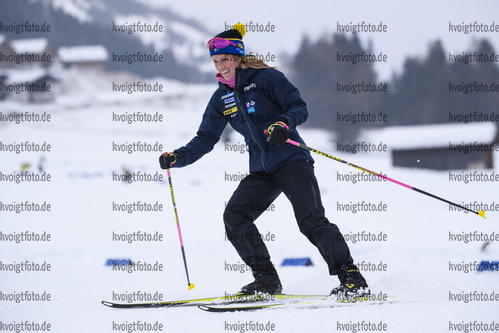 17.12.2019, xkvx, Biathlon IBU Cup Obertilliach, Training Damen, v.l. Ingela Andersson (Sweden)  