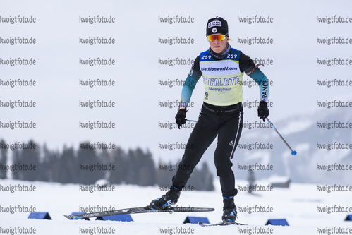 17.12.2019, xkvx, Biathlon IBU Cup Obertilliach, Training Damen, v.l. Sophie Chauveau (France)  