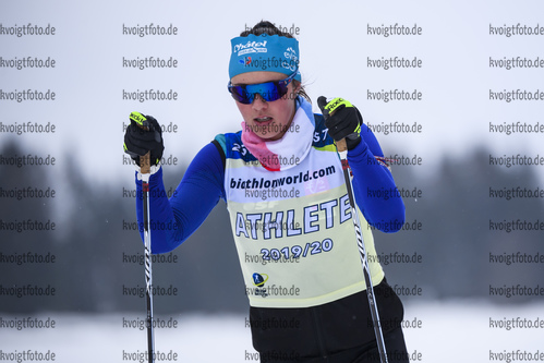 17.12.2019, xkvx, Biathlon IBU Cup Obertilliach, Training Damen, v.l. Camille Bened (France)  