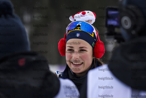 17.12.2019, xkvx, Biathlon IBU Cup Obertilliach, Training Damen, v.l. Irene Lardschneider (Italy)  
