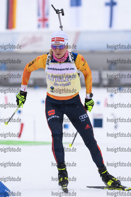 17.12.2019, xkvx, Biathlon IBU Cup Obertilliach, Training Damen, v.l. Karolin Horchler (Germany)  