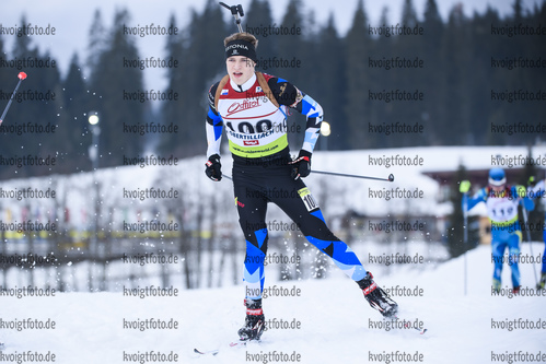 18.12.2019, xkvx, Biathlon IBU Cup Obertilliach, Short Individual Herren, v.l. Joosep Perv (Estonia) in aktion / in action competes