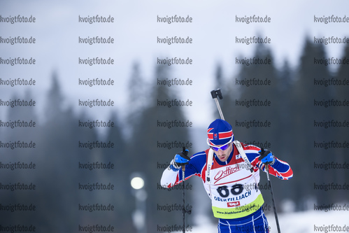 18.12.2019, xkvx, Biathlon IBU Cup Obertilliach, Short Individual Herren, v.l. Vinny Fountain (Great Britain) in aktion / in action competes