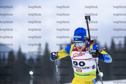 18.12.2019, xkvx, Biathlon IBU Cup Obertilliach, Short Individual Herren, v.l. Oskar Ohlsson (Sweden) in aktion / in action competes