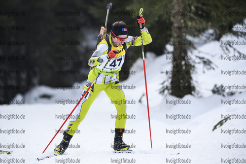 18.12.2019, xkvx, Biathlon IBU Cup Obertilliach, Short Individual Damen, v.l. Ana Larisa Cotrus (Romania) in aktion / in action competes