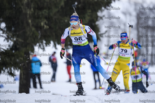 18.12.2019, xkvx, Biathlon IBU Cup Obertilliach, Short Individual Damen, v.l. Ladina Meier-Ruge (Switzerland) in aktion / in action competes