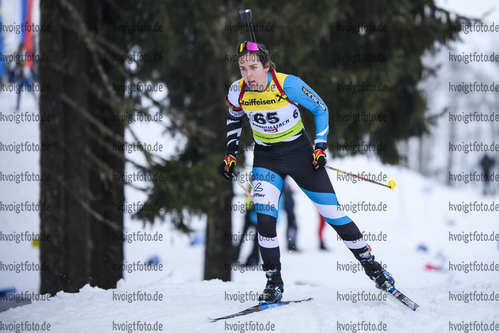 18.12.2019, xkvx, Biathlon IBU Cup Obertilliach, Short Individual Damen, v.l. Lotte Lie (Belgium) in aktion / in action competes